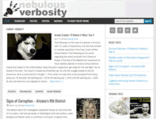Tablet Screenshot of nebulousverbosity.com